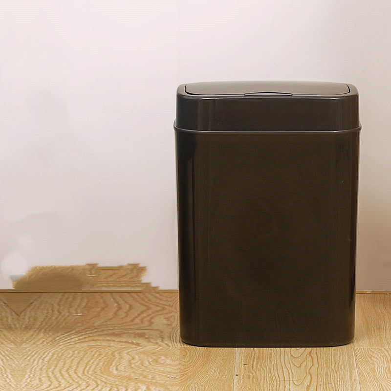 Induction Trash Can Household Smart Simple Trash Can with Lid