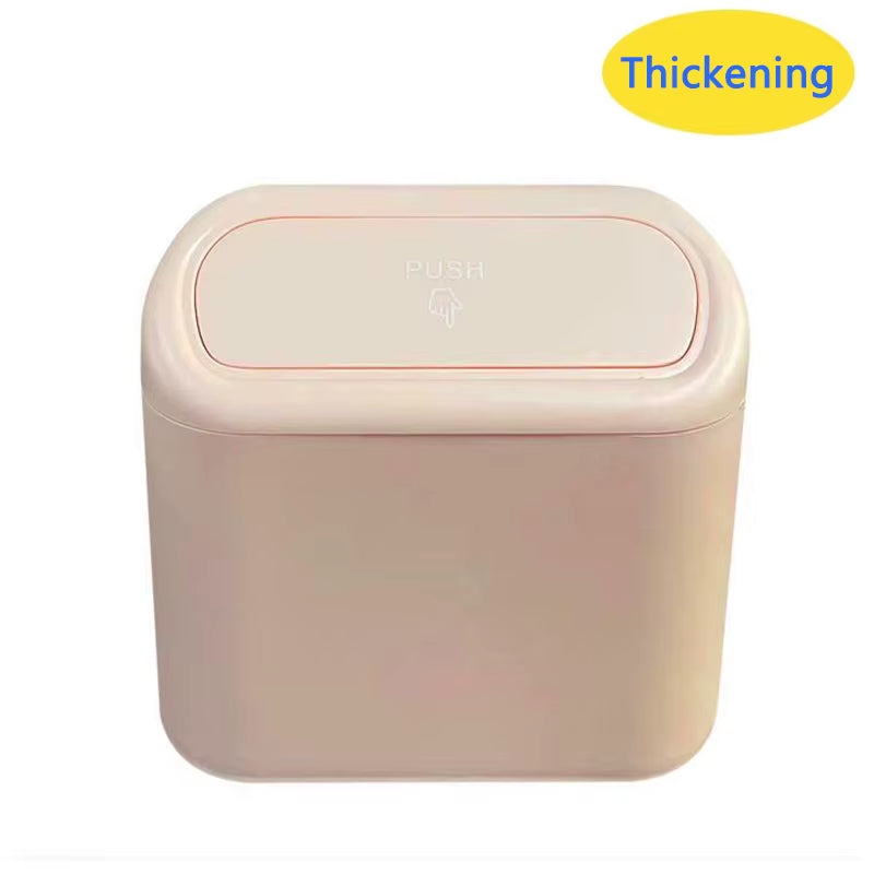 Portable Hanging Mini Car Trash Can,Wastebasket Trash Can with Lid, for Car Office Home,Auto Storage Bin Accessories