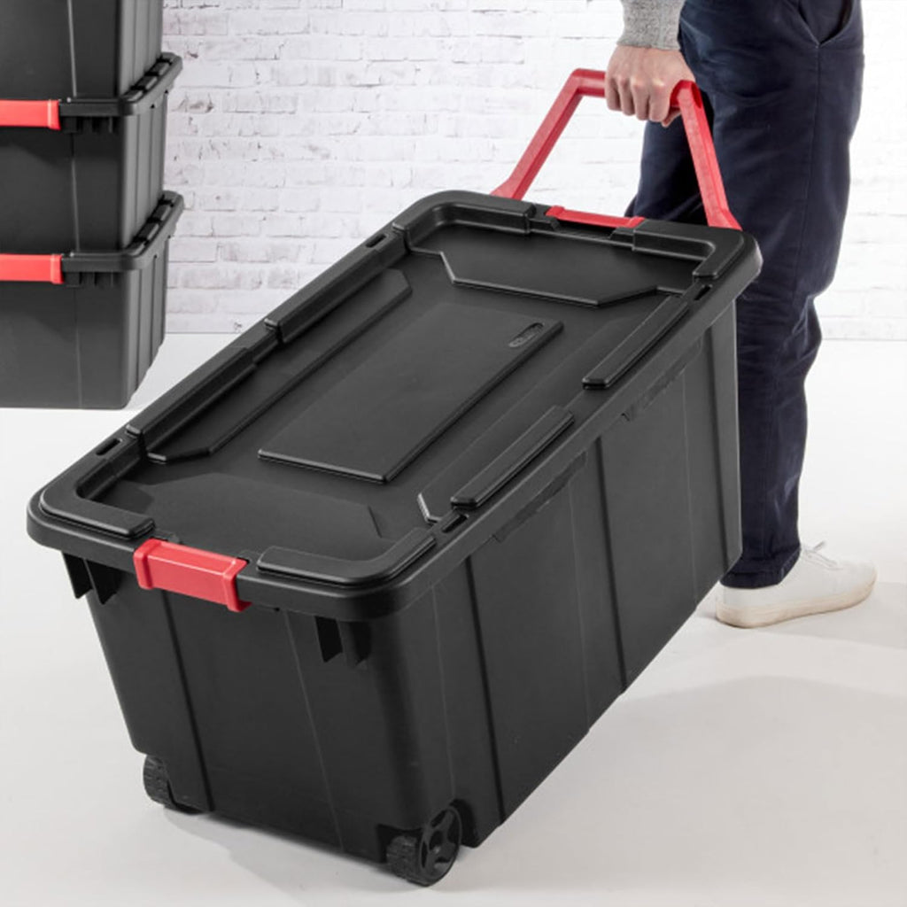 Wheeled Black Tote IND 40GA Model 14699002