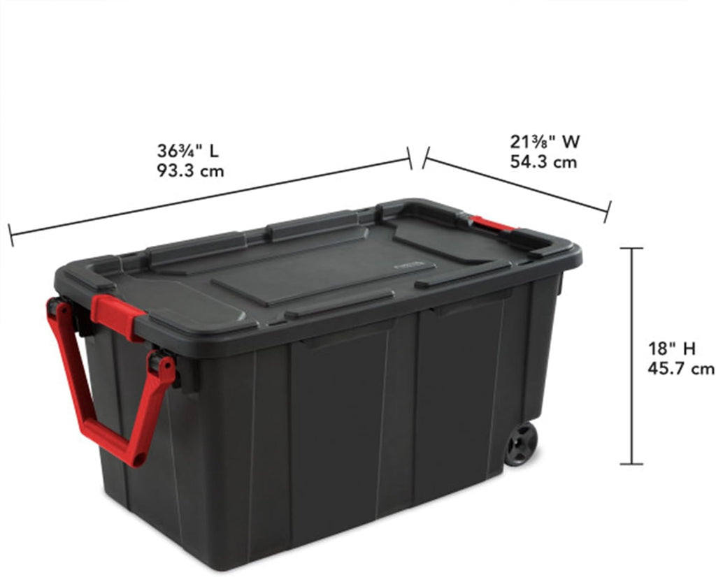 Wheeled Black Tote IND 40GA Model 14699002