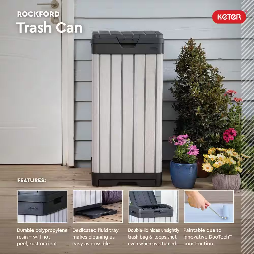Rockford Outdoor Waste Bin